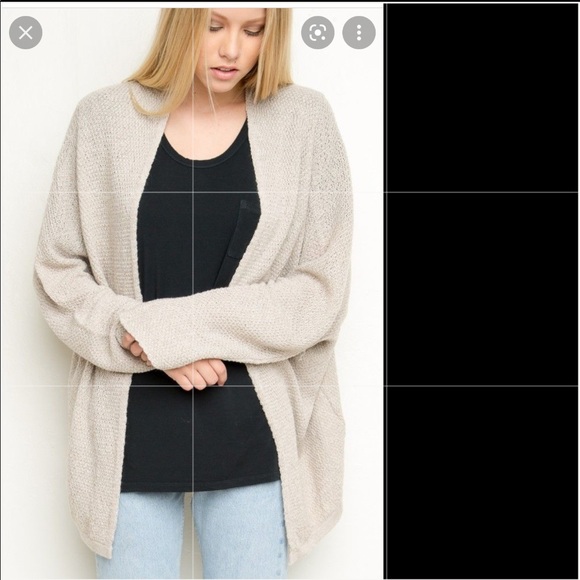 Brandt Melville Cream Carolina Cardigan. - Picture 3 of 8